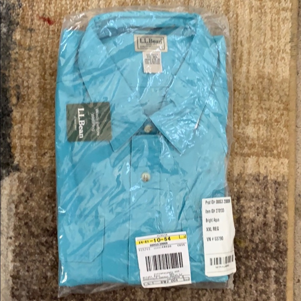 Aqua XXL canvas shirt
